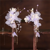 Headdress for Han Chinese Clothing Chinese Ancient Style Tassel Hairpin Fairy Side Clip Ancient Cost
