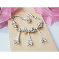 925 Silver Eiffel Tower Bracelet / Rantai Tangan Eiffel Tower Perak 925 (B4)