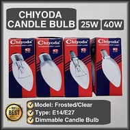 Chiyoda Bulb E27 Bulb E14 Bulb 25W 40W Frosted Bulb Clear Bulb Candle Bulb  Dimmeble Bulb Warmwhite 