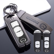 Sarung Kunci For MAZDA 2 3 5 6 CX3 CX4 CX5 CX7 CX8 CX9 Remote Key Case Cover Alloy Keychain Accessories
