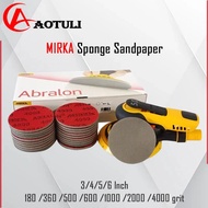 MIRKA Foam Sanding disc Grinding Disc 3/4/5/6 Inch 180-4000 Grit Car Bowling Glass Paint Polishing B