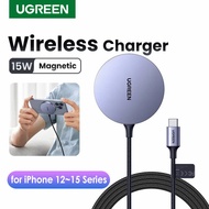 UGREEN Magnetic Wireless Charger 15W Phone Charger Magsafe Charger 7.5W For iPhone 15 14 13 Pro Max 
