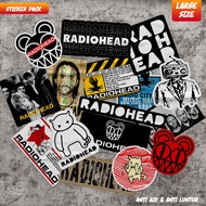 HP Radiohead Band Stickers Large Size 16 Pcs Case Laptop Helmethp Waterproof Sticker