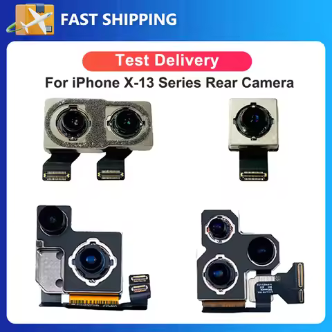 Rear Camera For iPhone X XS XR 11 12 13 Pro Max Plus Mini Tested Rear Main Lens Flex Cable Camera