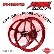 FG505 SPORT RIM KING DRAG FG505  PNP Y15ZR RIM 140x160x17 SIAP BEARING BUSH