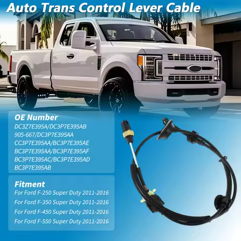 UXCELL No.DC3Z7E395A Auto Trans Gear Shifter Cable for Ford F250 F350 F450 F550 11-16