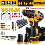 【2*batteries】COD-DeWalt-88V-90N.M-cordless drill impact drill  original portable rechargeable brushl