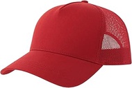Rapper 5 Panel Cotton Sustainable Trucker Cap (UK Size: One Size) (Red)