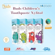 Buds Organics Children's Toothpaste Fluoride (3-12Y) / Baby & Children's Toothpaste Safe to Swallow
