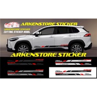 Sticker TOYOTA corolla cross sticker car sticker corolla cross sticker list corolla cross