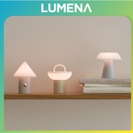 [LUMENA] SPACE S MONO Mood Lamp (Choose 1 of 3 Types: CONE/ROOF/POT) – Wireless Charging, 3-Level Br