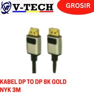 CABLE DP TO DP 8K GOLD NYK 3m