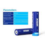 XTAR 18650 Li-ion Rechargeable Battery_3600 mAh_10A Discharge