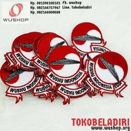 Logo bordiran Wushu Indonesia 8 cm