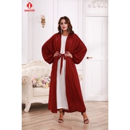 Muslim abaya Plus size Dubai abaya cardigan corset sleeve abaya