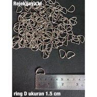 Ring D SIZE 1.5 cm / Ring D NICKEL 1.5 cm PER GROSS