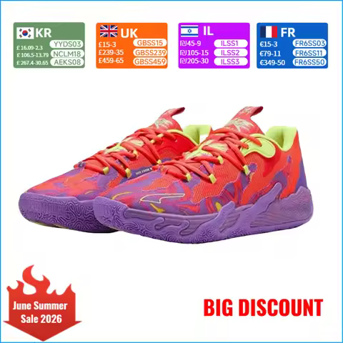Puma MB.03 Men's Basketball Shoes Signature LaMelo Ball Responsive Cushioning Lockdown Support for C