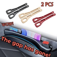 Car Seat Gap Filler Set Soft Foam Multifunctional Seat Side Gap Filler with Organizer Car Seat Gap L