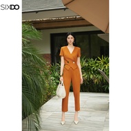 Quần baggy nữ cam SIXDO (Orange Woven Baggy Pants)