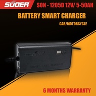 SUOER 1205D 1205 12V 5ah - 50 ah เครื่องชาร์จ เครื่องบำรุง ฟื้นฟู แบตเตอรี่ รถยนต์ มอเตอร์ไซค์ Car M