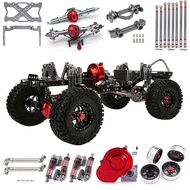 1/10 RC Crawler Metal Chassis Kit 313mm 12.3" Wheelbase with Metal Transmission Aluminium Axle Carbo