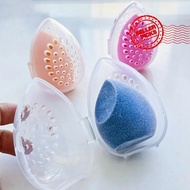 Transparent Powder Puff Storage Box Makeup Sponge Containers Portable Puff Dustproof Case L7y7