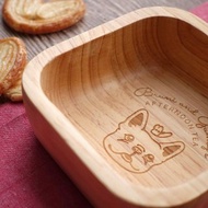 法鬥BRUNI點心零食木碗・天然木製