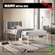 MAINZ Metal Bed / 3ft / Single / Katil Single Ikea / Modern Design / White / Jess CY