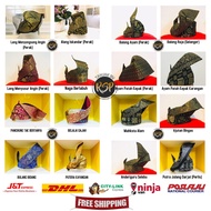 Tanjak Songket RAYA 2022 Tanjak Songket Tengkolok Destar Mahkota Alam Ayam Patah Kepak Naga Berlabuh