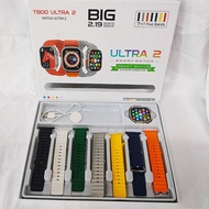 T800ULtra2 Smart Watch 7 in 1 Gift Box Set Multi-Strap Replacement 2.01 inch HD Large Screen Cross-B