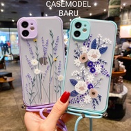 FLOWER MOTIF CASE LANYARD SAMSUNG A32 4G A32 5G M32 5G CASE FLOWER MOTIF CASING