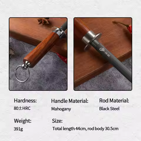 Professional Chef Blade Sharpener Rod Diamond Sharpening Stick Honing Steel For Kitchen Blade Stainl