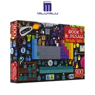 Milumilu USBORNE หนังสือและจิ๊กซอว์ตารางธาตุหนังสือของเล่นปริศนาเพื่อการเรียนรู้ของเด็กเล็กสำหรับเด็