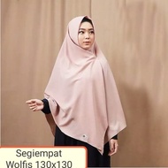Wolfis Premium Jumbo Syar'i Square Hijab 130*130 Grade A