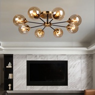 Modern Glass Chandelier Ceiling Lights Nordic Living Room Light Led Dining Room Light Fixture Americ