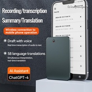 AI ChatGPT-4 Intelligent Voice Recorder with APP Phone Call Voice Recorder Voice To Text Conversion 