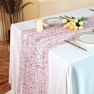 Gilding Gauze Table Runner Sprinkling Gold Tulle Flashing Table Runner European Wedding Holiday Part