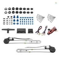 Universal Electric Power Window Regulator Conversion Kit with Switches Wiring and Hardware for 2 Doo