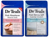 Dr. Teal's Pure Epsom Salt Bath Variety Gift Set (2 Pack, 3lbs Ea.) - Restore & Replenish Pink Himal