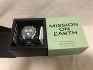 Earth 全新港行有2年保養單Mission to Earth 地球Swatch x Omega 手錶The Bioceramic moonswatch moon swatch collection watch 黑綠色 black green colour