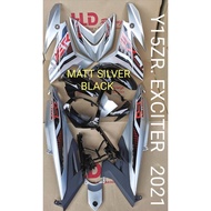 HLD YAMAHA Y15ZR EXCITER 2021 COVER SET MATT SILVER BLACK