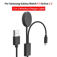 2 In 1 Smart Type-C PD Fast Charging Cable Smart Watch Wireless Charger Adapter สำหรับ Samsung Galaxy Watch3/4/4 Classic Active 1/2