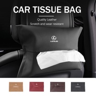 Nappa Leather Car Tissue Box with Free Adjustable Strap Sun Visor  For Lexus ES350 IS250 IS460 IS220h IS300 LX570 UX250h ES GS