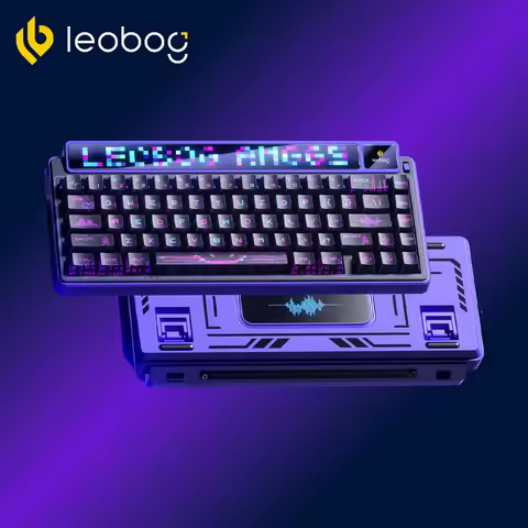 LEOBOG AMG65 Mechanical Keyboard Wireless Tri Mode Hot Swap Bluetooth Gamer Keyboards RGB Gaming Acc