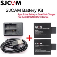 Original SJCAM SJ4000 Battery 900mAh and Dual Charger Compatible for SJCAM SJ4000 SJ5000 M10 Series 