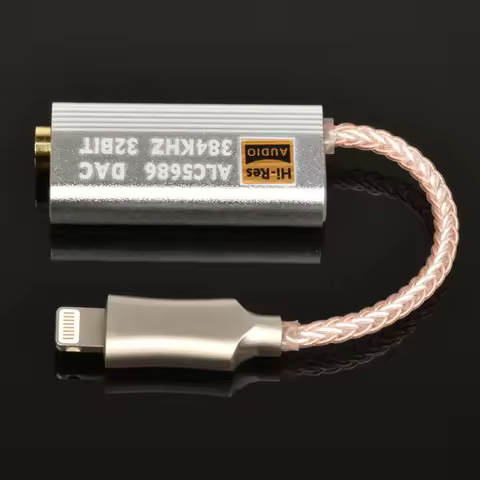 ALC5686 DAC Lightning to 3.5mm decoding HIFI Amplifier adapter earphone cable device Sound amplifie 