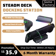 SG Stock Steam Deck docking station TV base stand 5 in 1 Hub holder dock 4K60Hz HDMI-compatible ethernet for steam