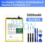 FOR Realme C17 7i 8(5G) V3 Q3i Narzo 30 5G RMX3388 RMX3241 Battery BLP803 Battery