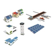 Papercraft Diorama Smart City Paper Crafts