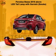 Perodua Bezza 2016 above LED Tail Lamp with Garnish (Smoke) Bezza Taillamp Lampu Belakang